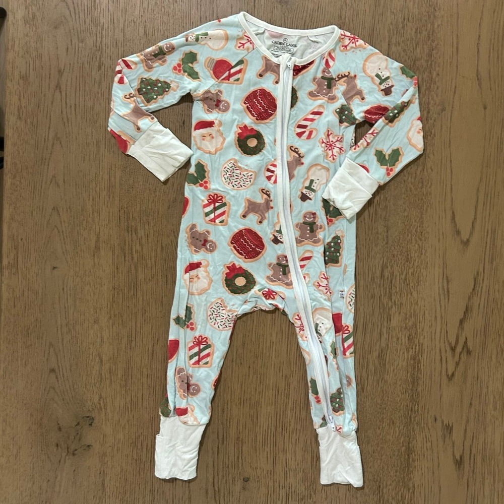 Caden Lane Baby Christmas Zippy Sleeper 6-12 Months